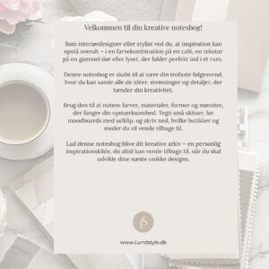 Notesbog "Kreativ Noter" – for dig der skaber med hjertet FORUDBESTILLING