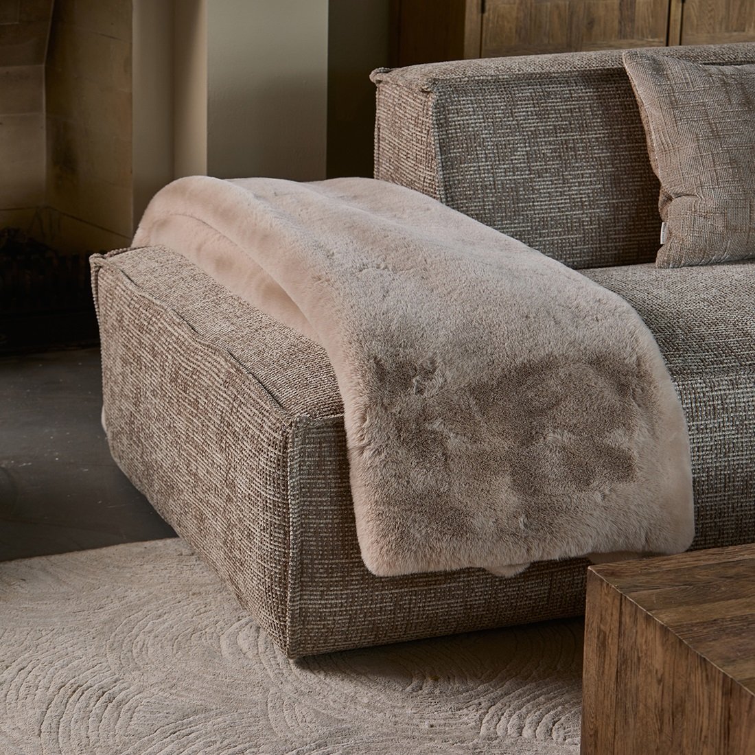 Plaid i pels - Heather Alba Faux Fur Throw 180x130 Plaid i pels - Heather Alba Faux Fur Throw 180x130