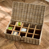 Riviera Maison Rustic Rattan Tea Time Tea Box Theedoos Riviera Maison Rustic Rattan Tea Time Tea Box Theedoos
