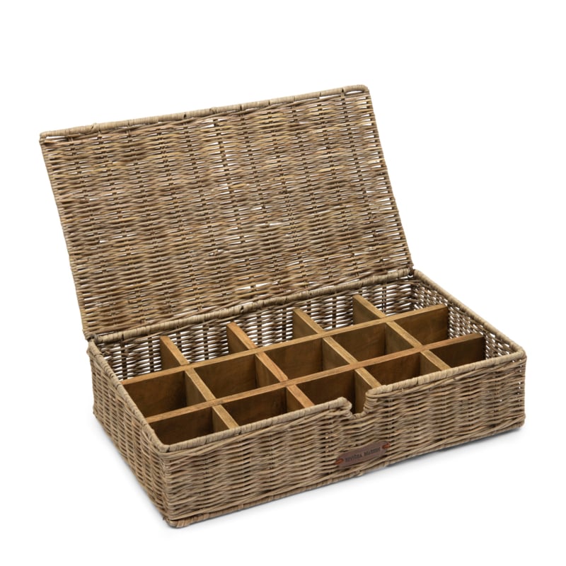 Riviera Maison Rustic Rattan Tea Time Tea Box Theedoos Riviera Maison Rustic Rattan Tea Time Tea Box Theedoos