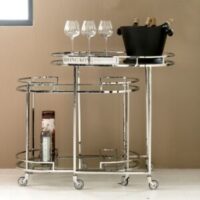 Barbord - Crosby Street Bar Cart S/2 - GLASPLADE MANGLER TIL STOR BORD Barbord - Crosby Street Bar Cart S/2 - GLASPLADE MANGLER TIL STOR BORD