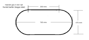 Barbord - Crosby Street Bar Cart S/2 - GLASPLADE MANGLER TIL STOR BORD