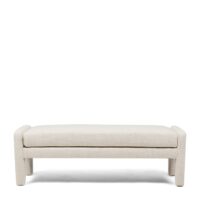 Bænk - Avalon Bench Antique White BESTILLINGSVARER