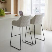 Barstol- Frisco Drive Counter Stool FabFlax BESTILLINGSVARER