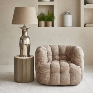 Lænestol Arosa Swivel Armchair Taupe BESTILLINGSVARER