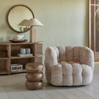 Lænestol Arosa Swivel Armchair Natural BESTILLINGSVARER Lænestol Arosa Swivel Armchair Natural BESTILLINGSVARER