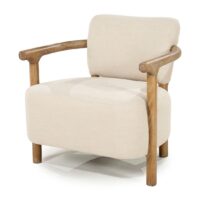 Lænestol Glenn Armchair Herringbone Beige BESTILLINGSVARER
