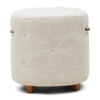 Puf Bowery Footstool Antique White - BESTILLINGSVARER