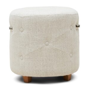 Puf Bowery Footstool Antique White - BESTILLINGSVARER