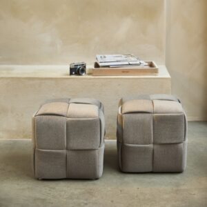 Puf - Qbic Stool 40x45 Soft Walnut BESTILLINGSVARER