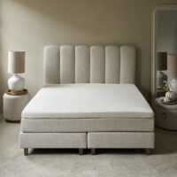 Seng - Dazzle Boxspr Bed 200x180 AntWhite BESTILLINGSVARER Seng - Dazzle Boxspr Bed 200x180 AntWhite BESTILLINGSVARER