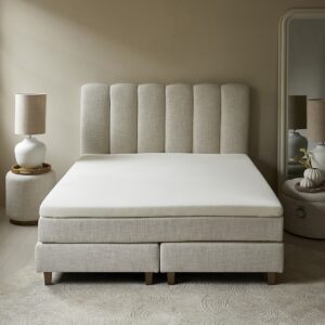 Seng - Dazzle Boxspr Bed 200x180 AntWhite  BESTILLINGSVARER
