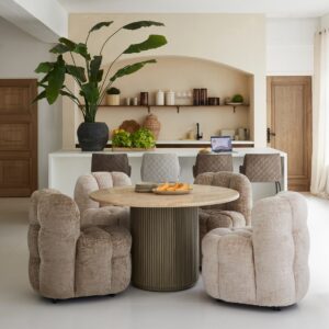 Barstol- Frisco Drive Counter Stool FabFlax BESTILLINGSVARER