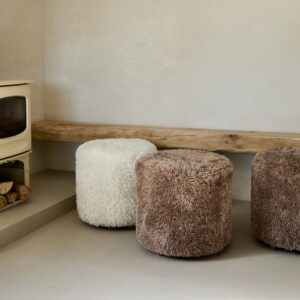 Puf - Bowery Footstool Raccoon Taupe BESTILLINGSVARER