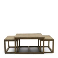 Sofabord - Harbour Island Square Coffee Table S/3 BESTILLINGSVARER Sofabord - Harbour Island Square Coffee Table S/3 BESTILLINGSVARER