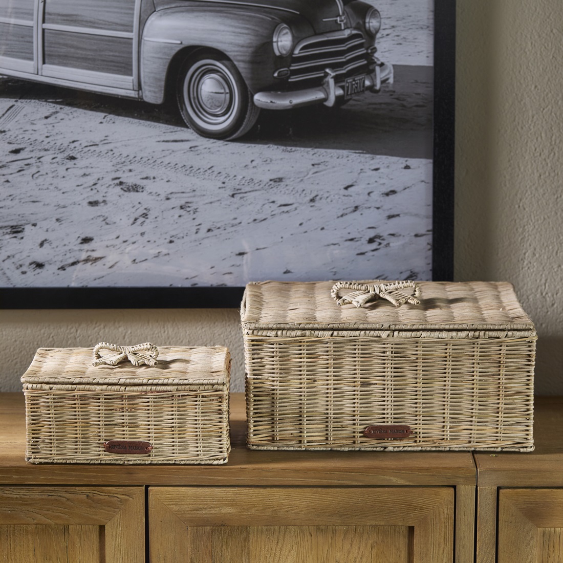 Rattan kurv - Rustic Rattan Bow Storage Box L Rattan kurv - Rustic Rattan Bow Storage Box L