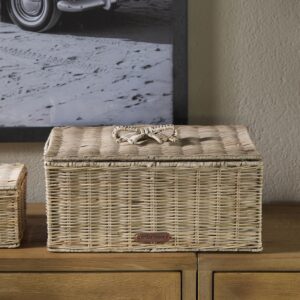 Rattan kurv - Rustic Rattan Bow Storage Box L