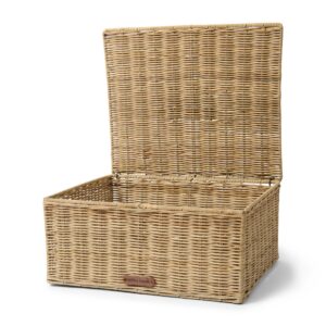 Rattan kurv - Rustic Rattan Bow Storage Box L