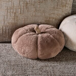 Græskar Pude - Pumpkin Faux Fur Box Pillow S