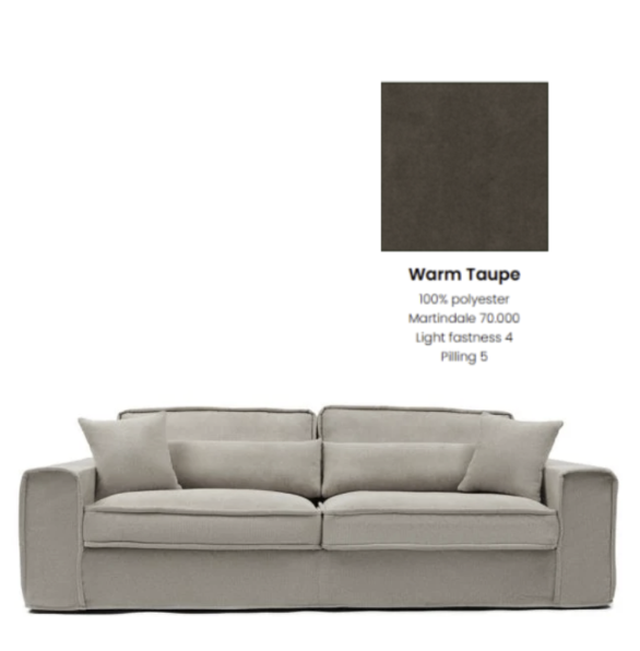 Sofa - Metropolis Sofa 2,5S Warm Taupe Udstilling Sofa - Metropolis Sofa 2,5S Warm Taupe Udstilling